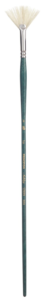Princeton Series 5200 Ashley Natural Bristle Brush-Long Handle Fan Size 3